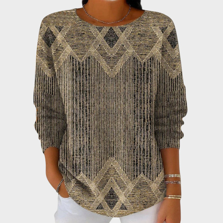 Margaret | Vintage Blouse with Print