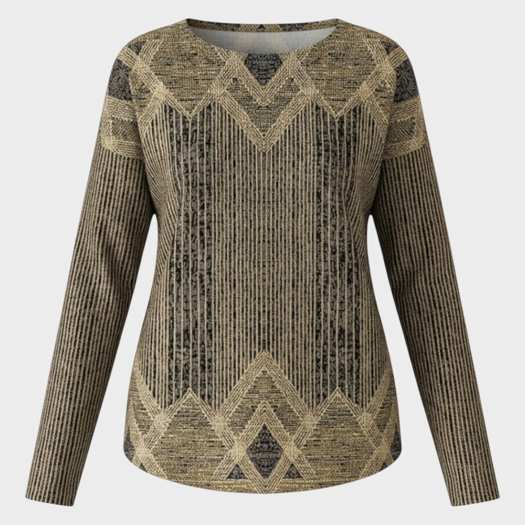 Margaret | Vintage Blouse with Print