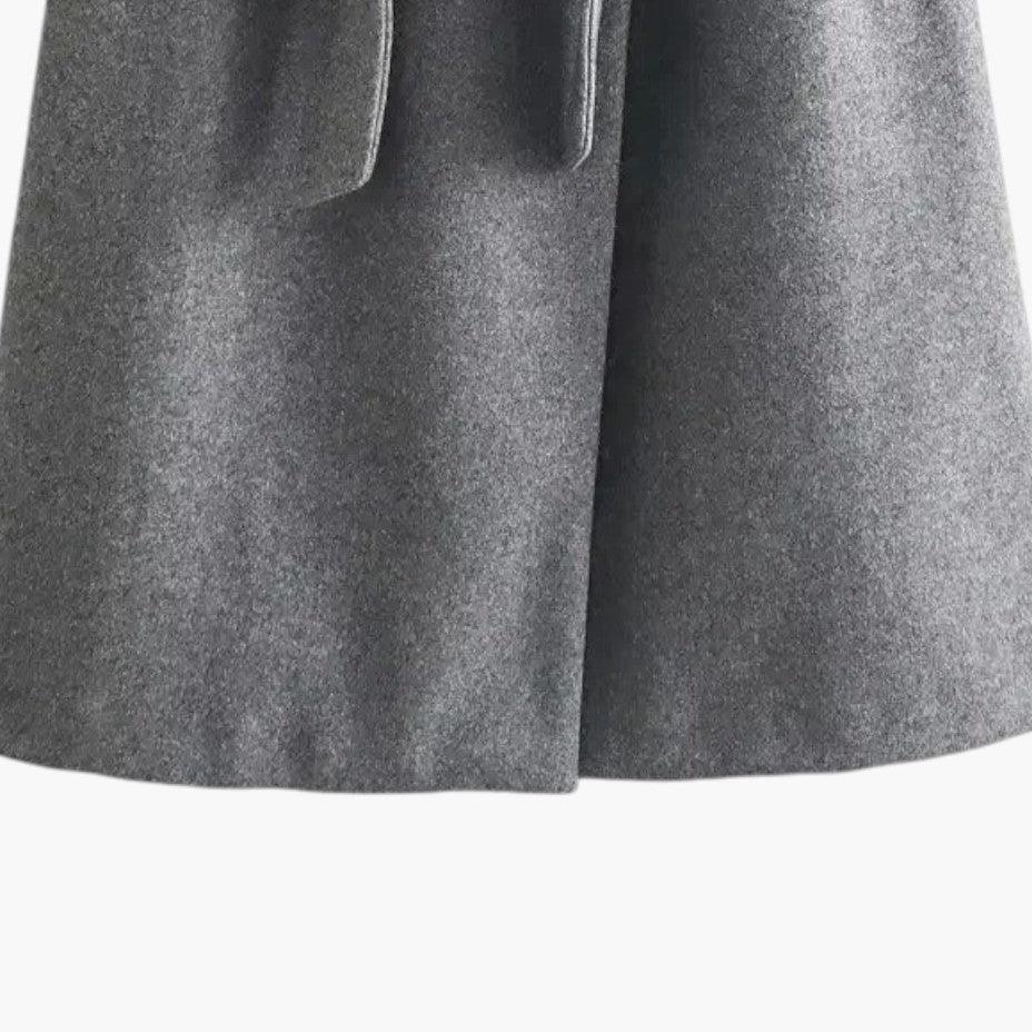 Genevra | Practical Hooded Trenchcoat with Belted Waist and Button Fastening