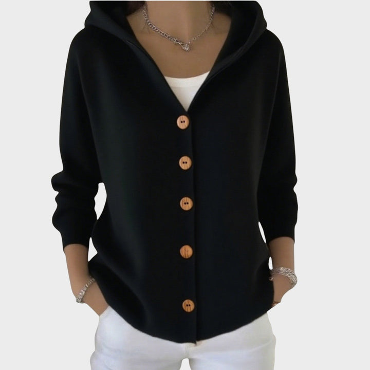 Naomi | Hooded Knit Cardigan