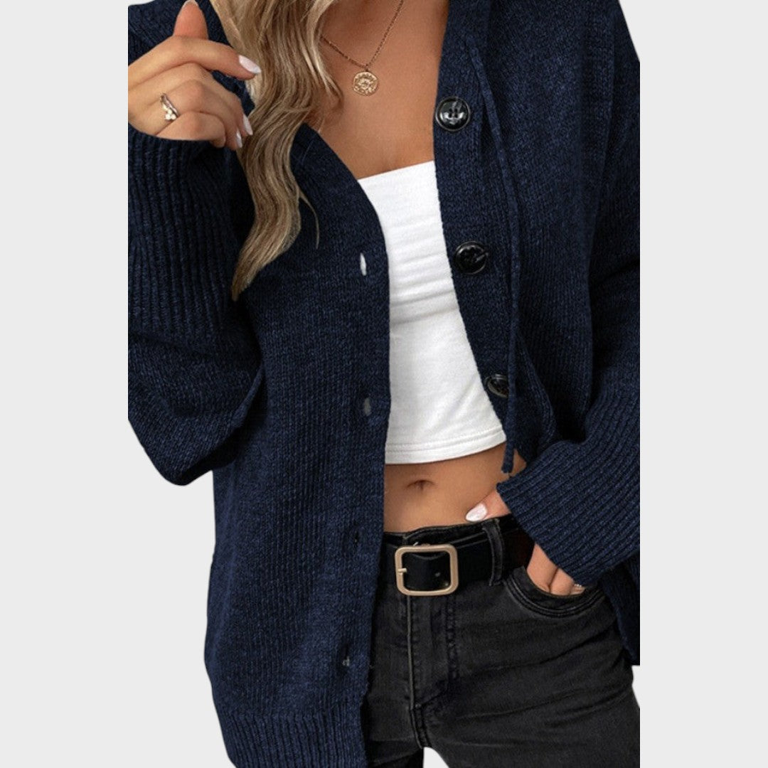 Amélia | Soft Knit Cardigan with Hood