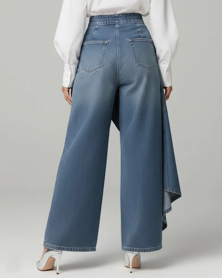 Holly | Wrap Denim Trousers