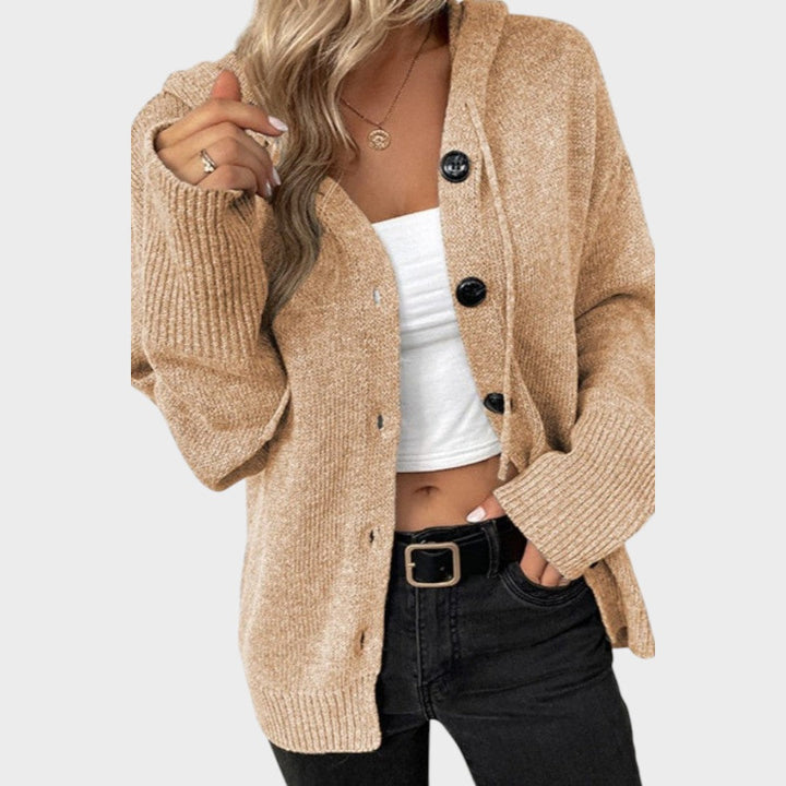 Amélia | Soft Knit Cardigan with Hood