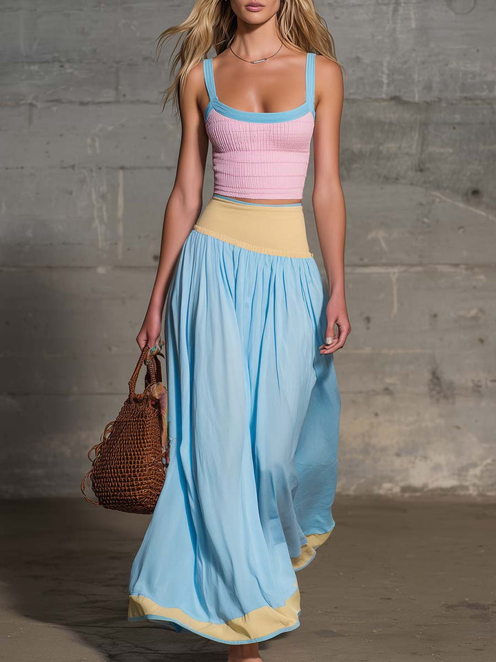 Capri Coast Maxi Skirt Set