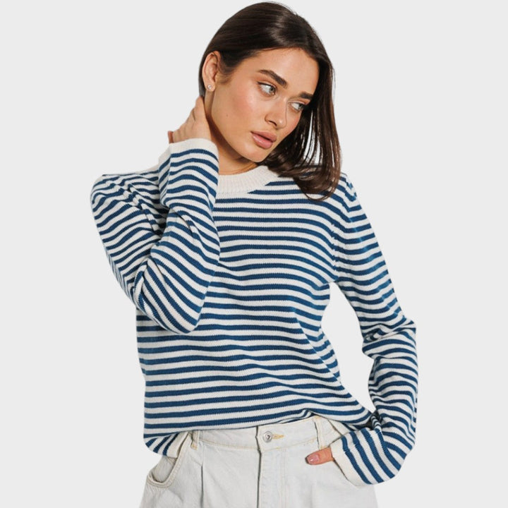 Francisca | Long Sleeve Striped Sweater