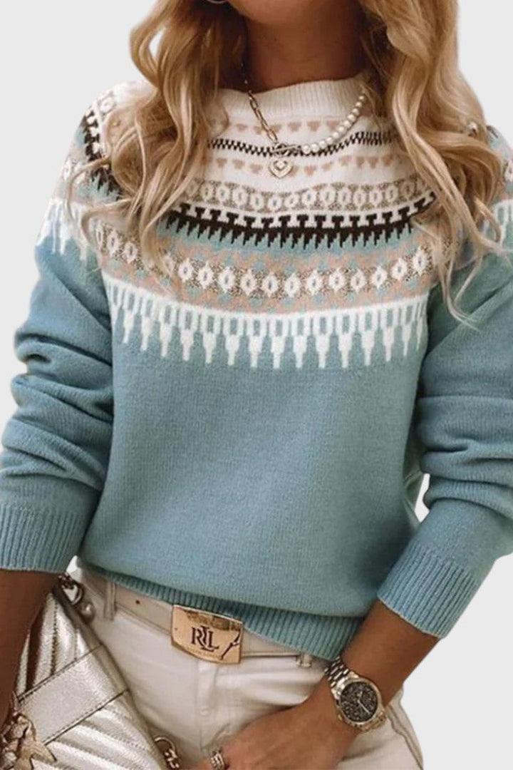 Gemma Textured Round Neck Jumper