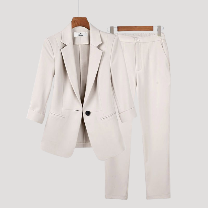 Women's Single Breasted Blazer Suit