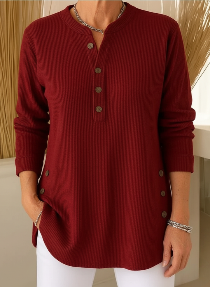 Elise Plain Knit Jumper with Long Sleeves