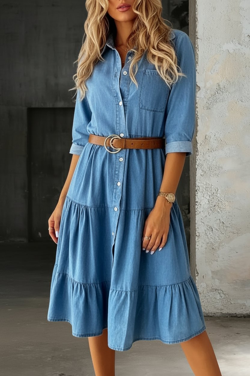 Louisa | Smart Casual Denim Dress