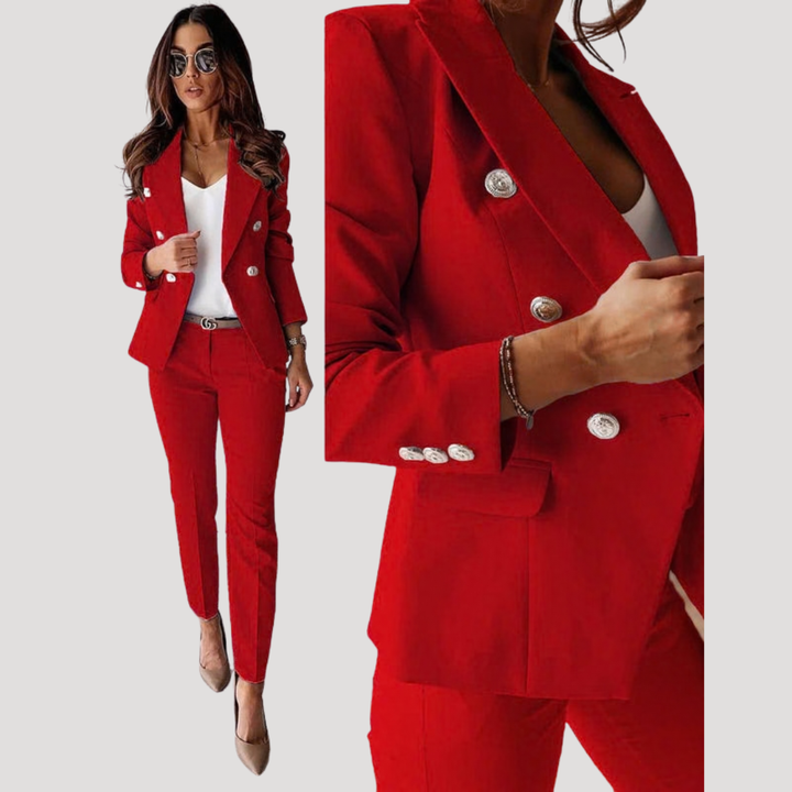 Women’s Fitted Blazer Smart Trouser Suit
