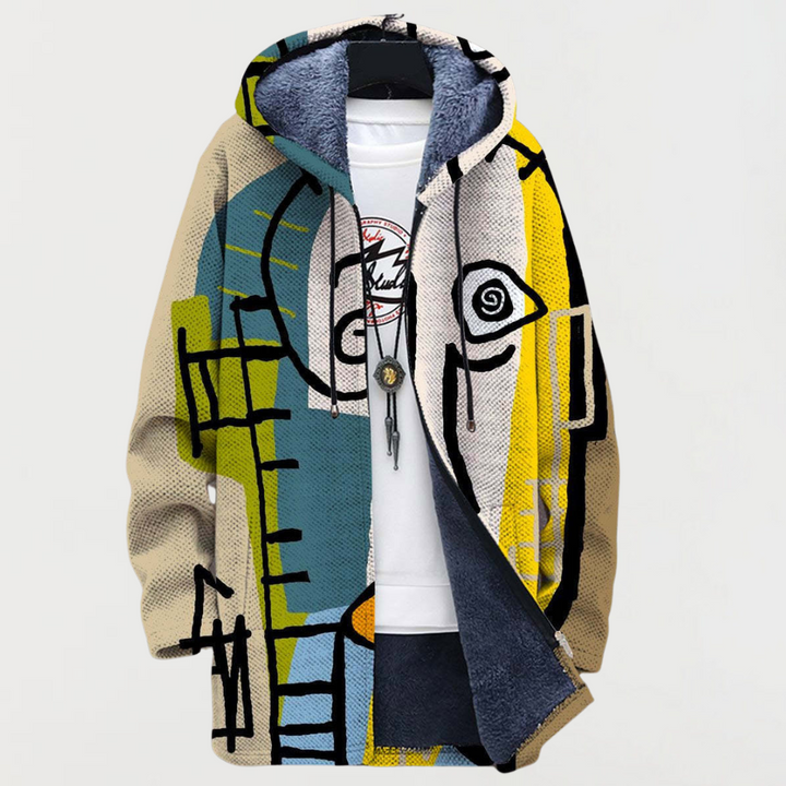 Morgan | Coat with Abstract Pattern