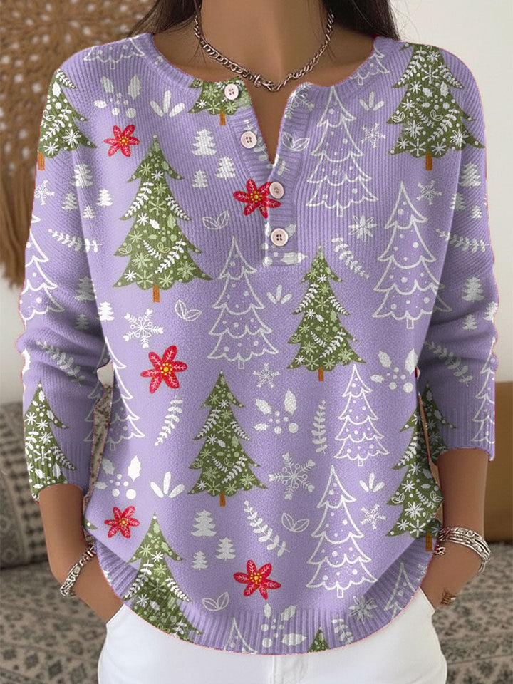 Sofía | Christmas Sweater with Buttons