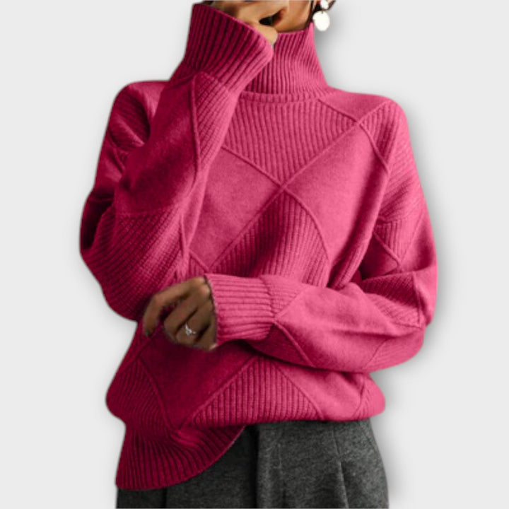 Melanie - Comfortable High Neck Sweater