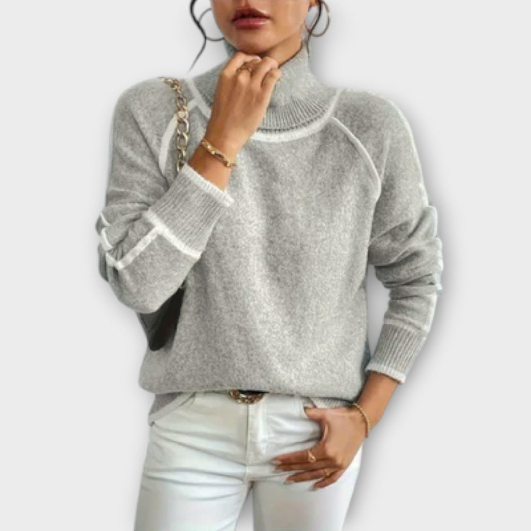 Aurora - Casual High Neck Sweater