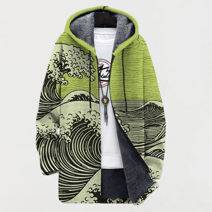 Lennox | Wave Pattern Coat