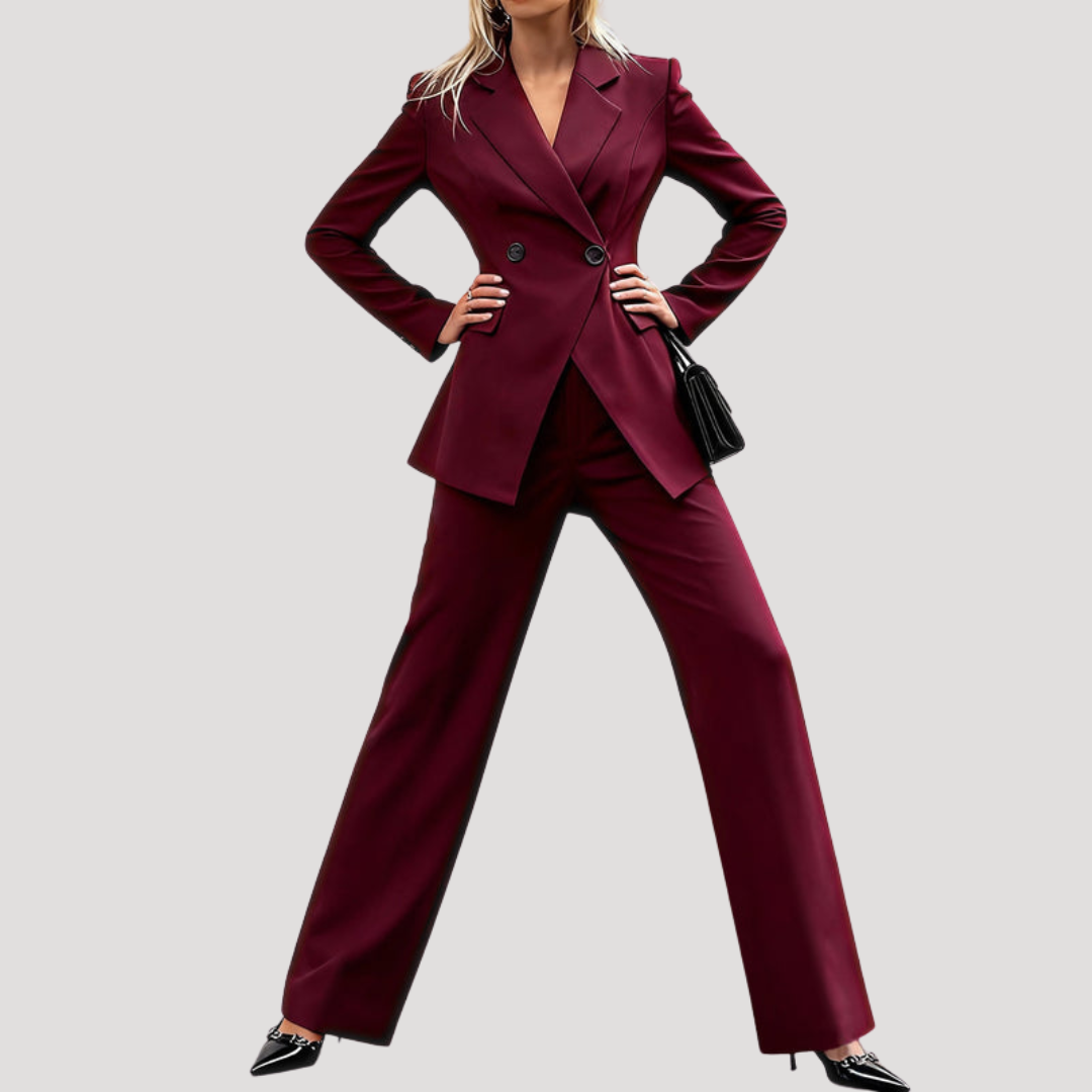 Women’s Elegant Tailored Trouser Work Suit