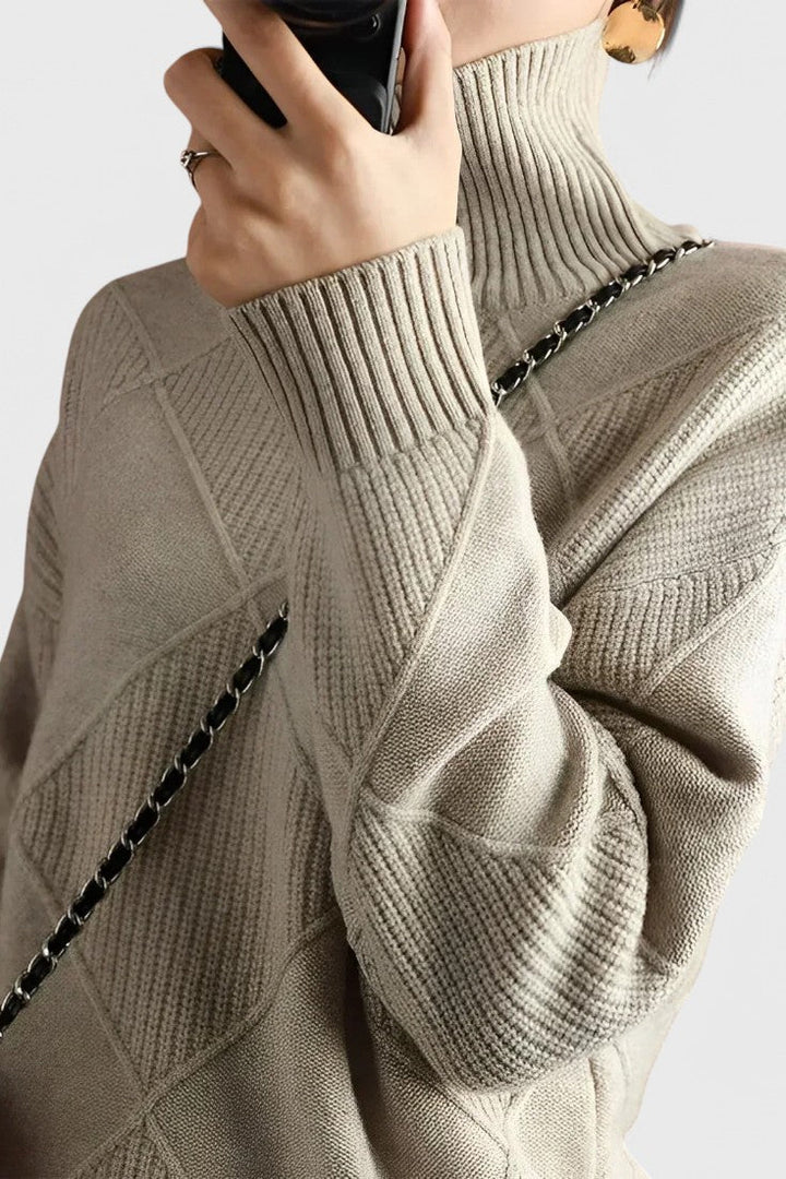Jasmine Cashmere High Neck Jumper