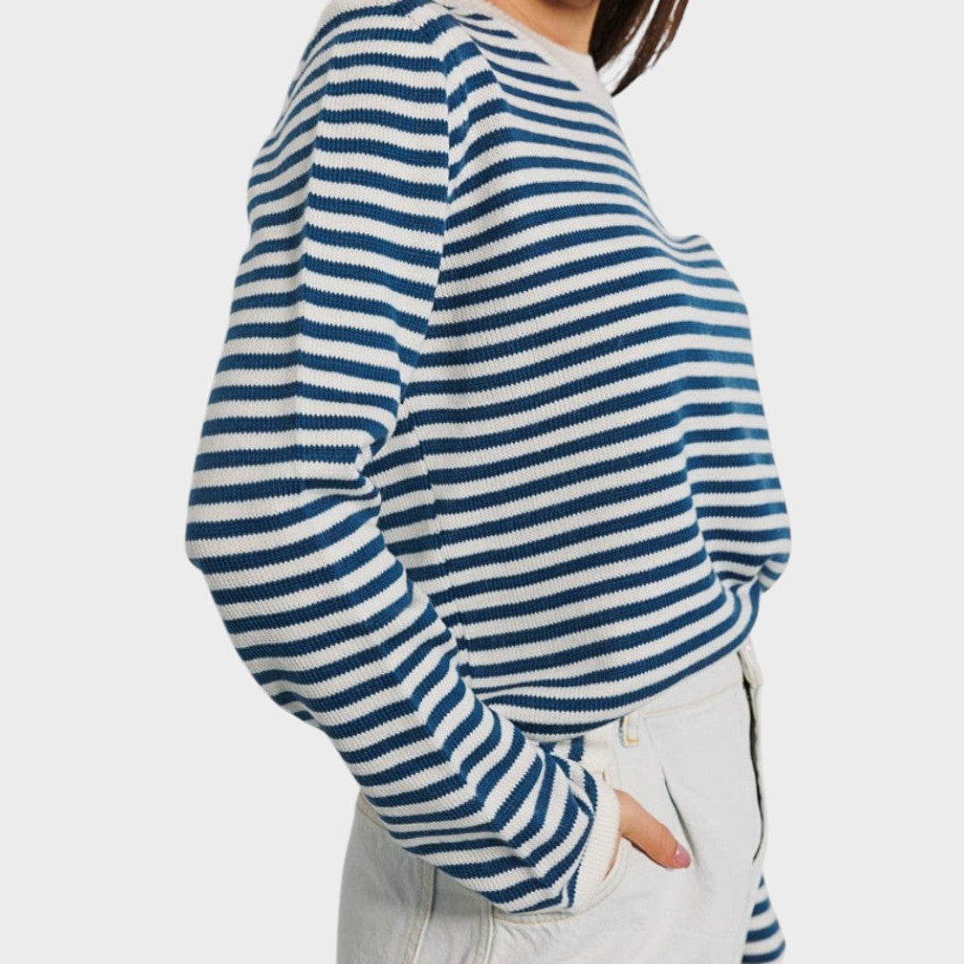 Francisca | Long Sleeve Striped Sweater