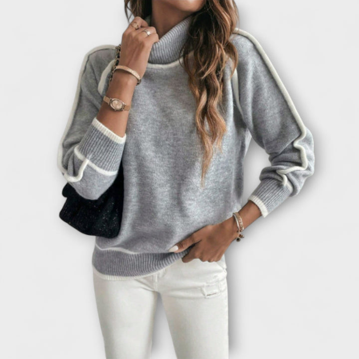 Aurora - Casual High Neck Sweater