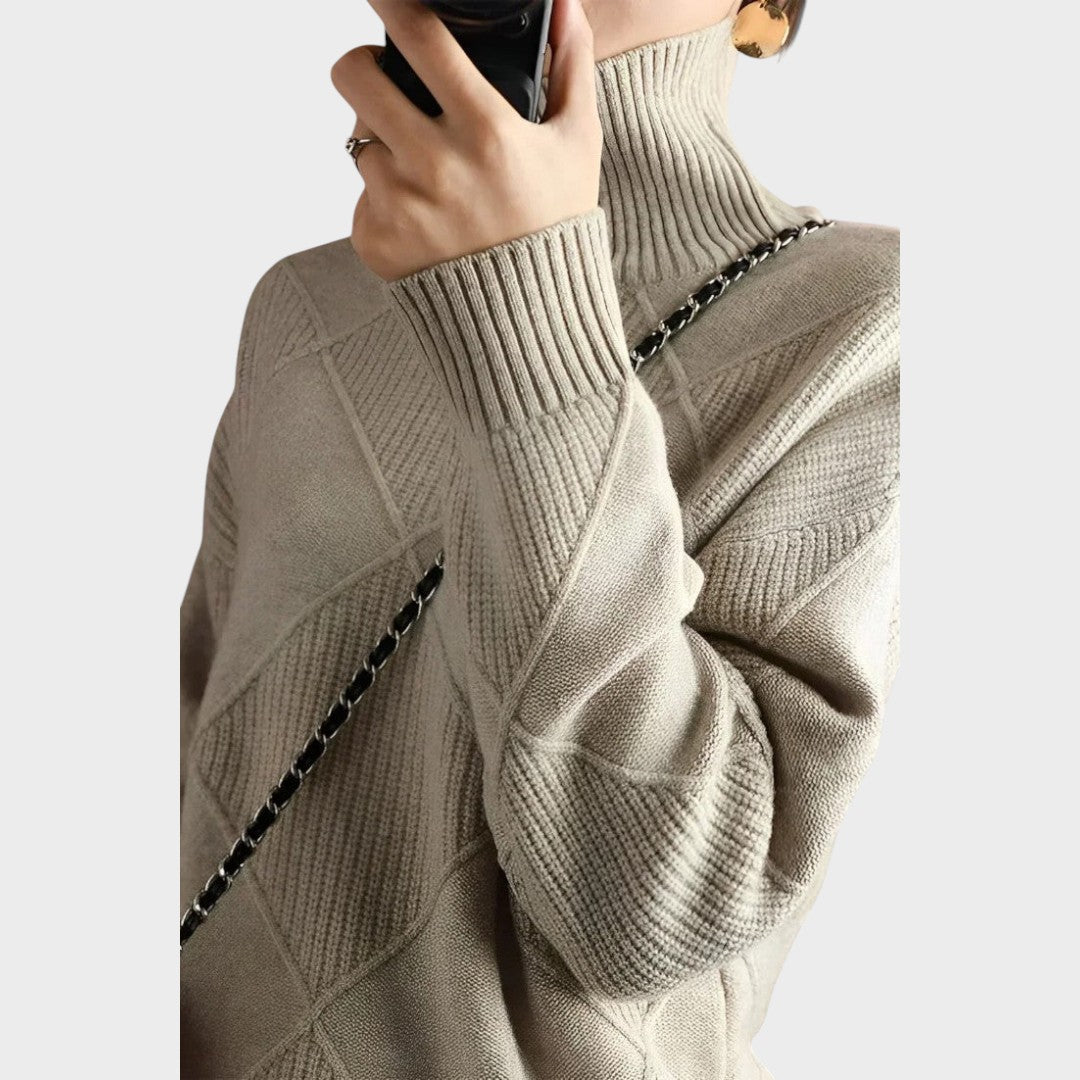 Zeza | Cashmere High Neck Sweater