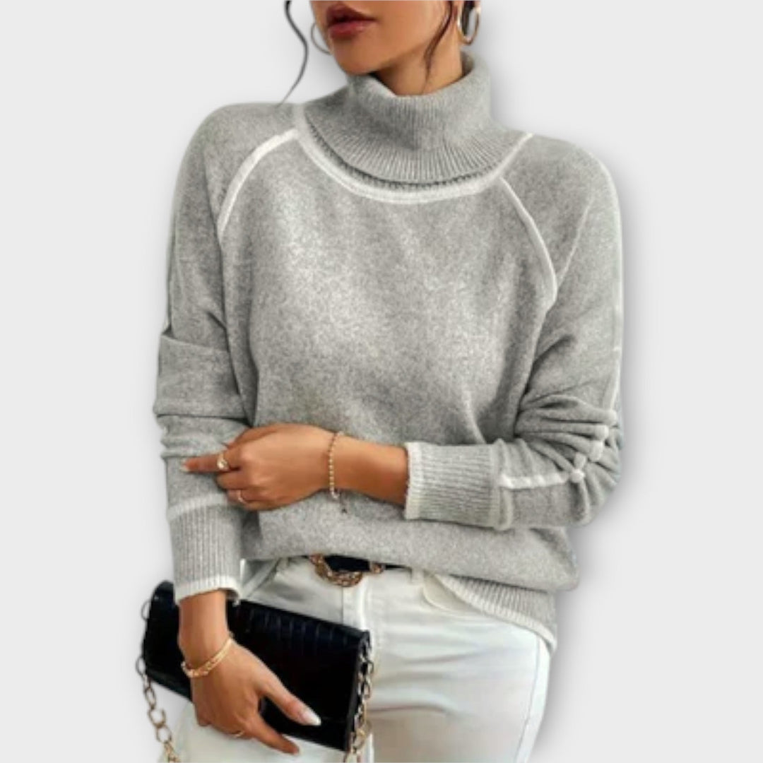 Aurora - Casual High Neck Sweater