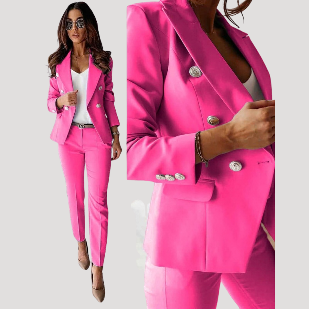 Women’s Fitted Blazer Smart Trouser Suit