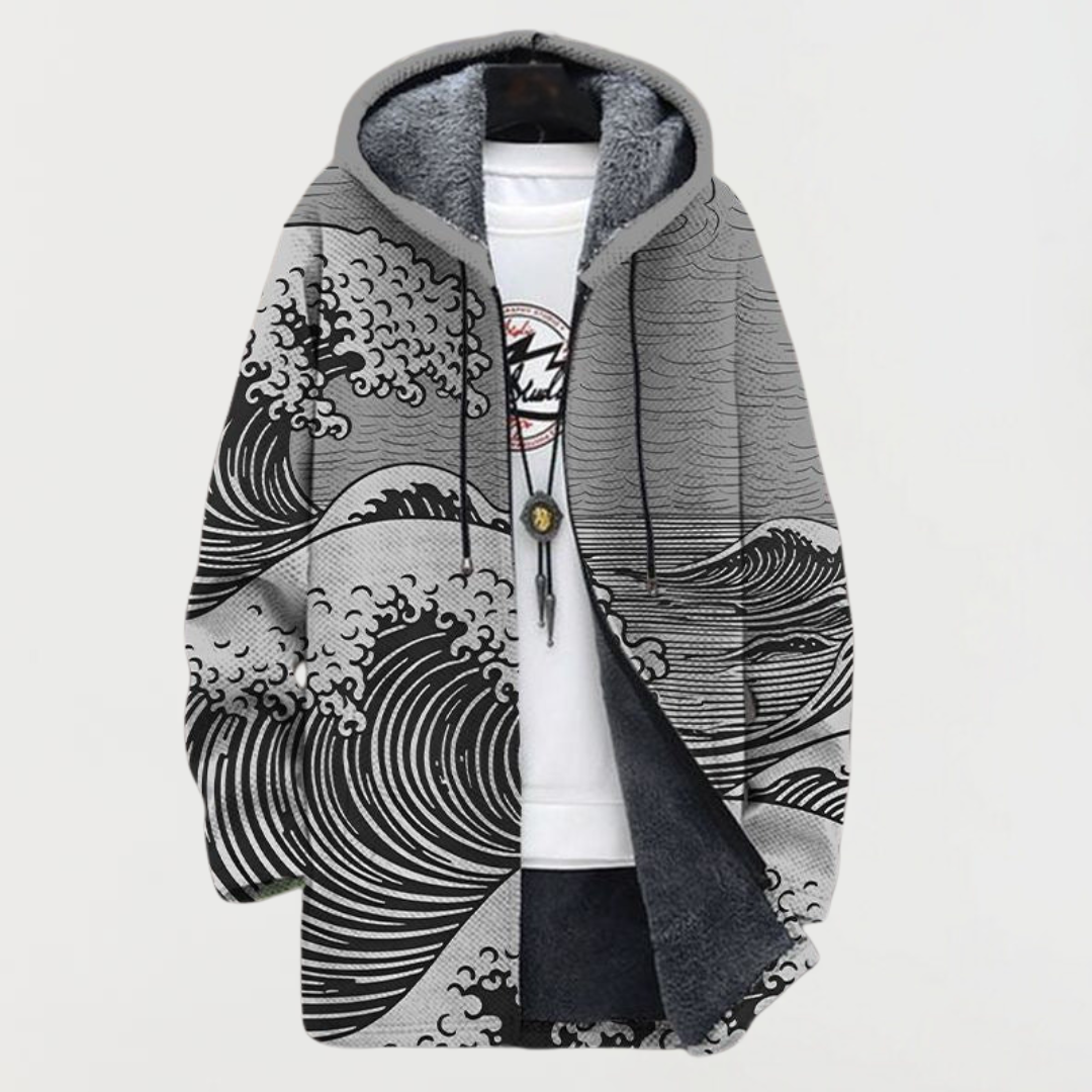 Lennox | Wave Pattern Coat