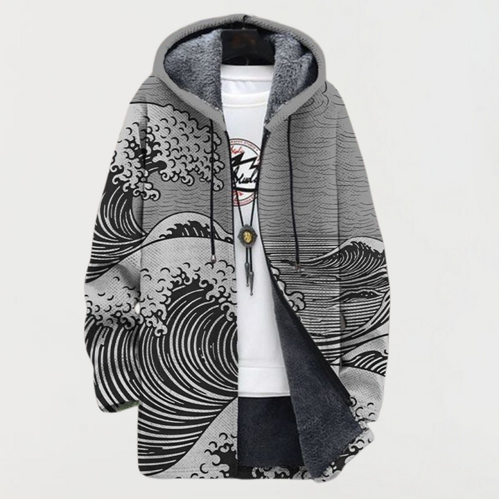 Lennox | Wave Pattern Coat