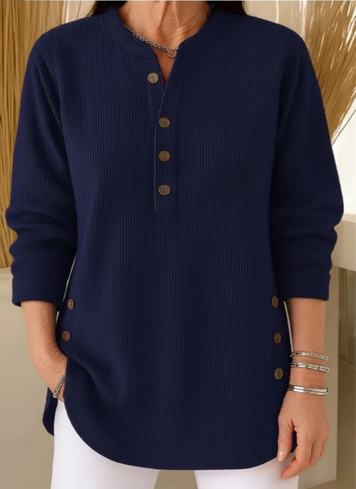 Elise Plain Knit Jumper with Long Sleeves