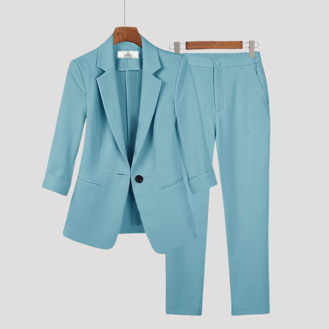 Women's Single Breasted Blazer Suit