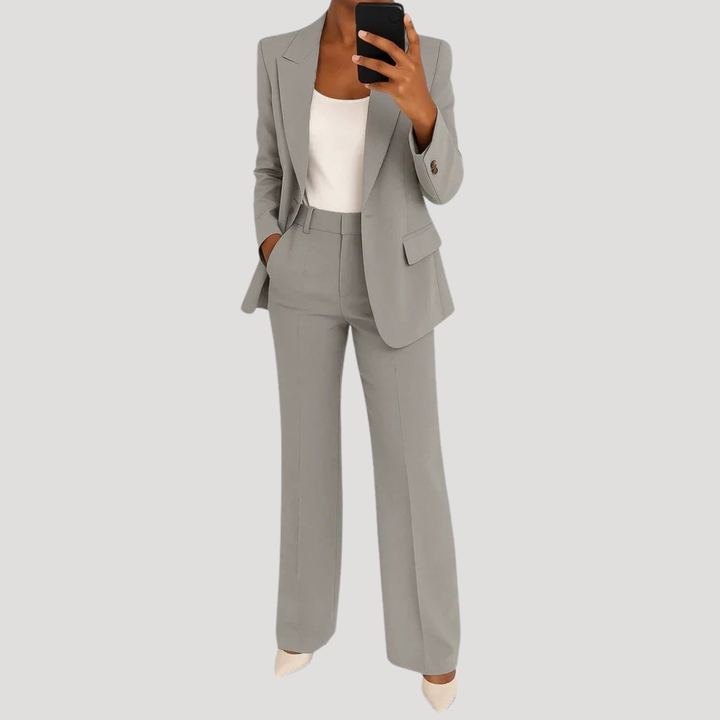 Women’s Smart Tailored Two-Piece Suit Set