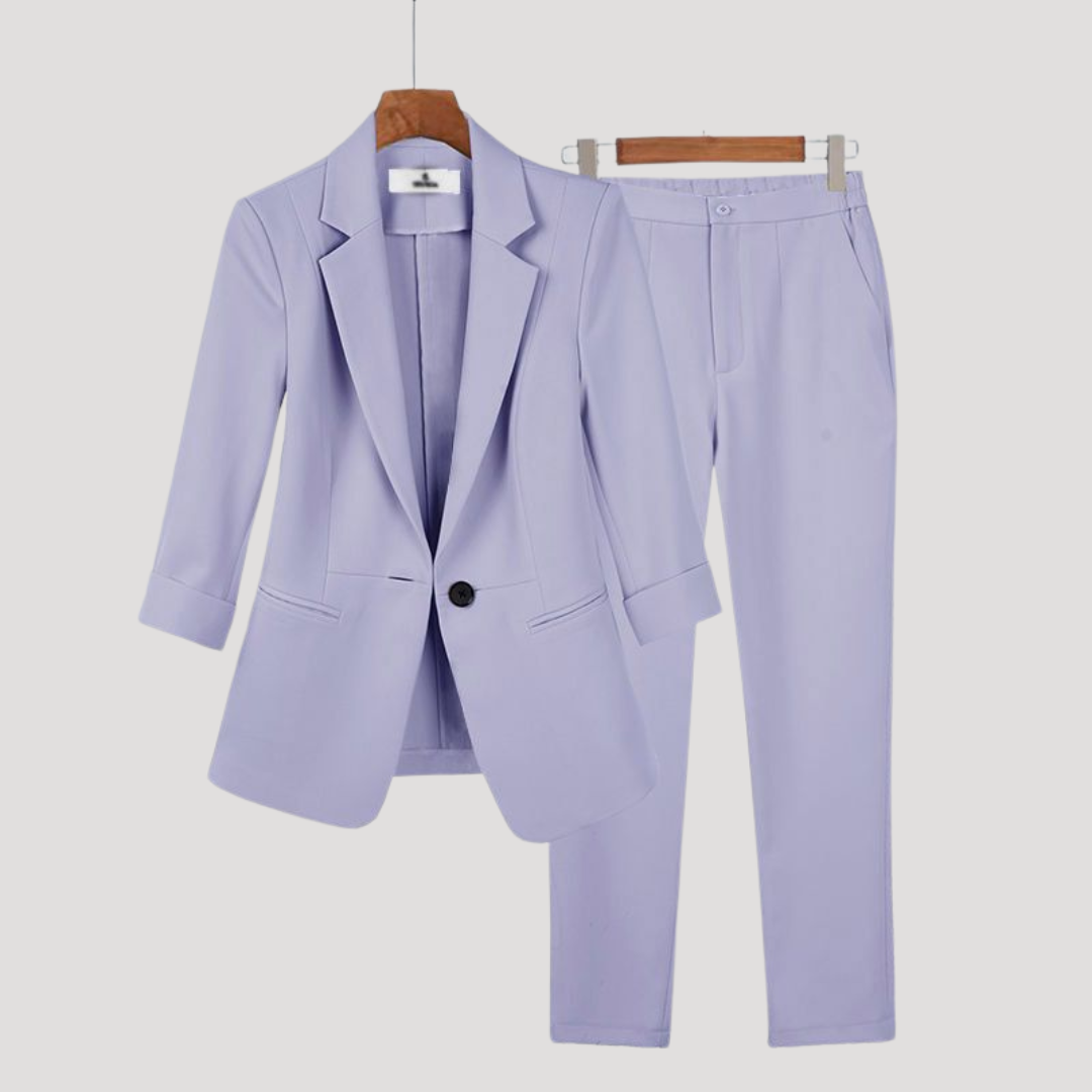 Women's Single Breasted Blazer Suit