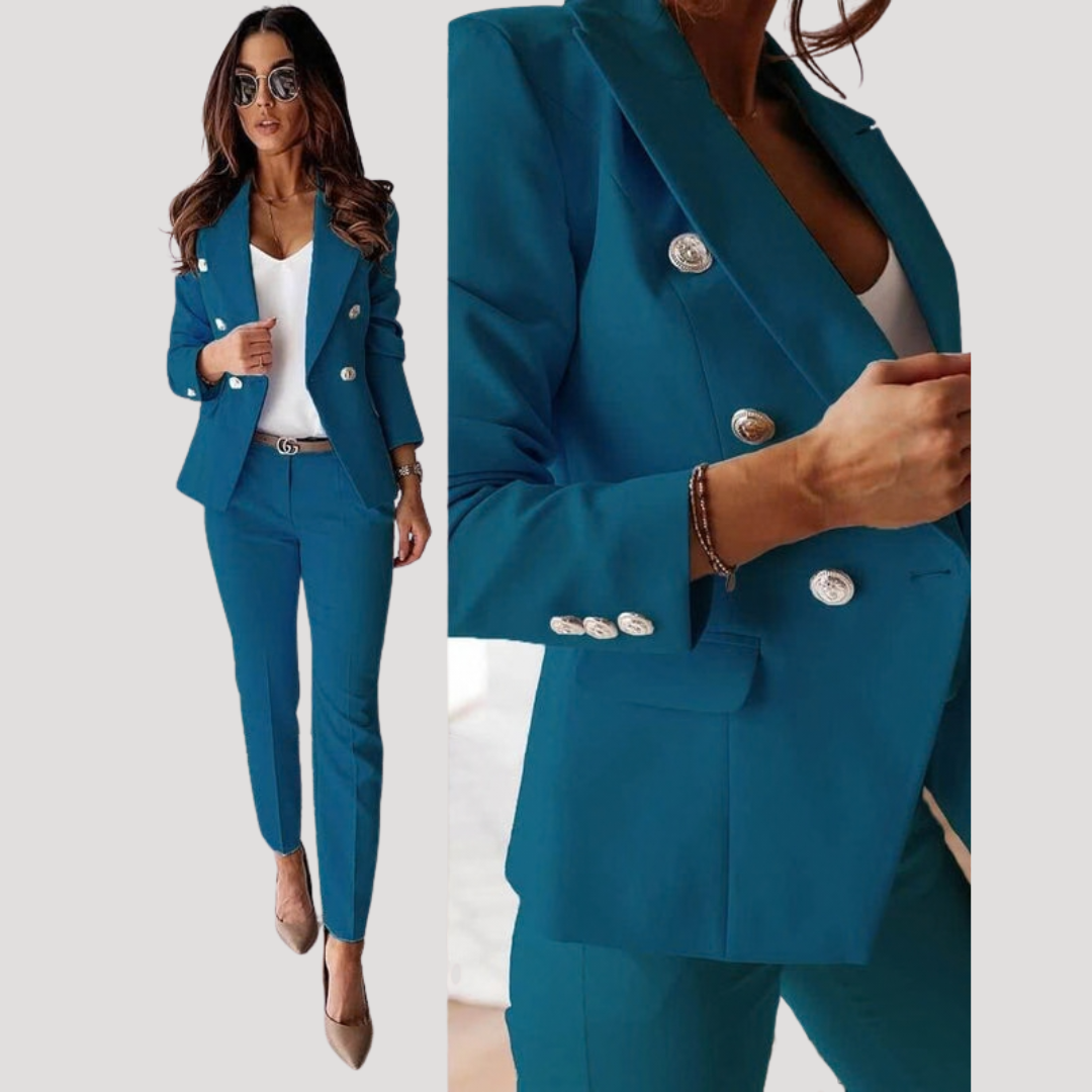 Women’s Fitted Blazer Smart Trouser Suit