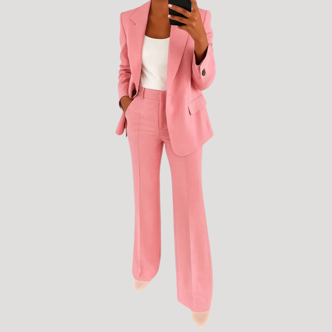Women’s Smart Tailored Two-Piece Suit Set