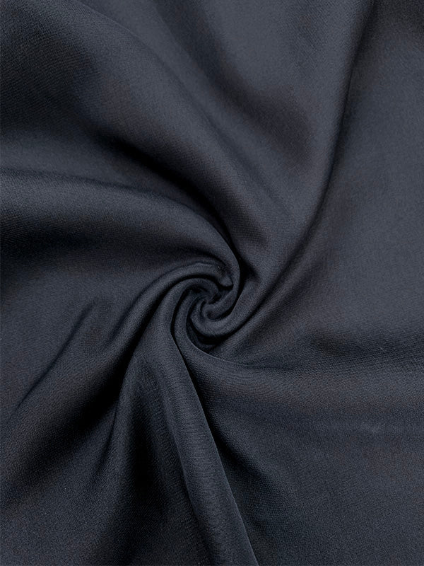Gauze Maxi Dress – Pleated Round Neck, Layered Look