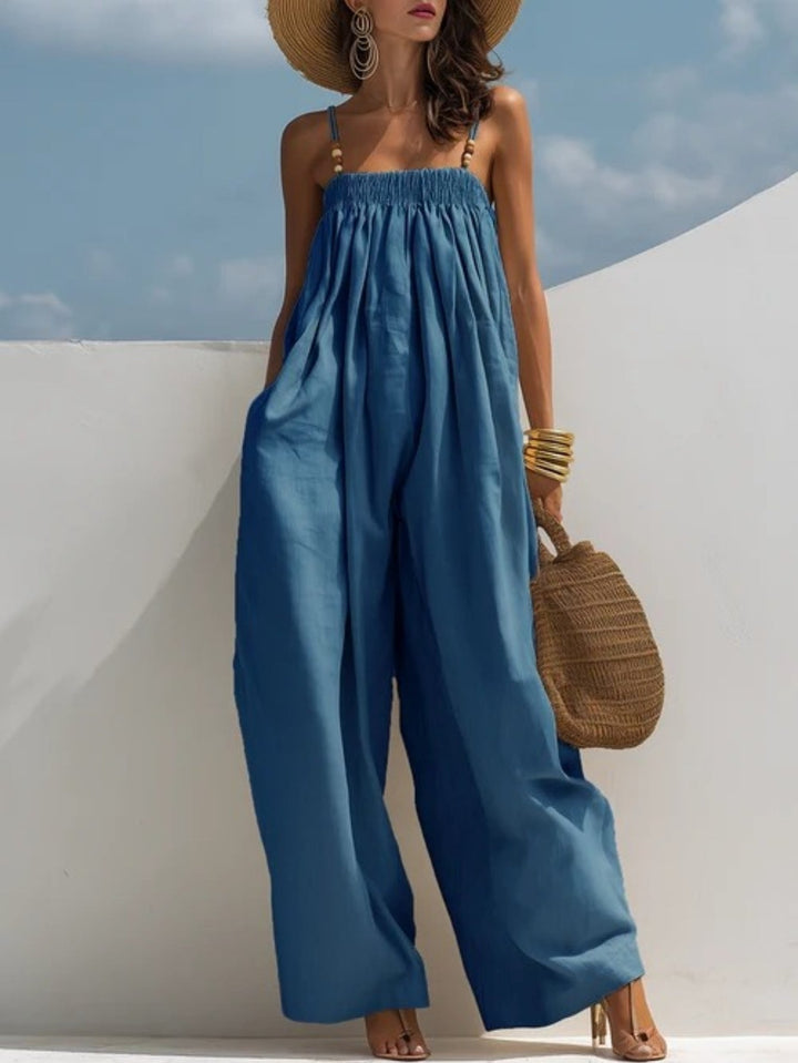 Molly | Wide-Leg Denim Jumpsuit