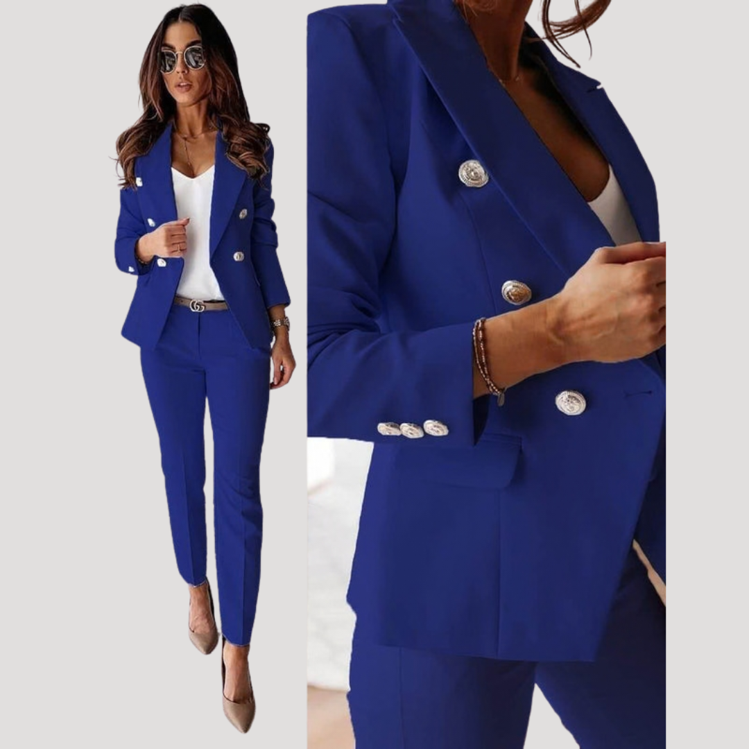 Women’s Fitted Blazer Smart Trouser Suit