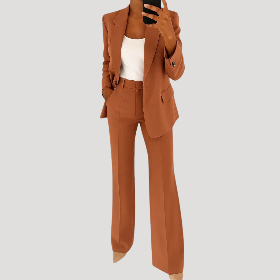 Women’s Smart Tailored Two-Piece Suit Set