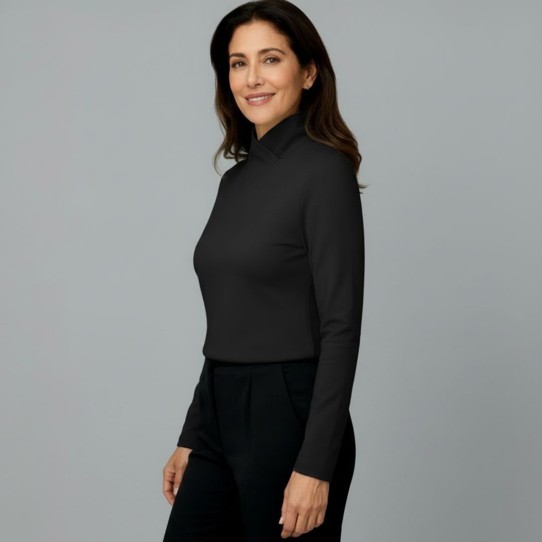 Stazia™ | Elegant High Neck Jumper