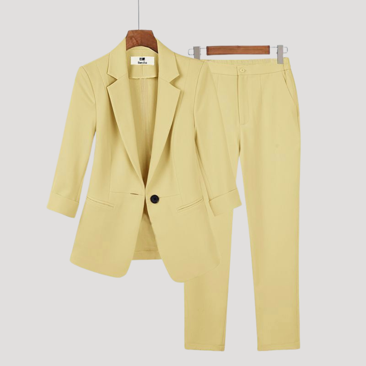 Women's Single Breasted Blazer Suit