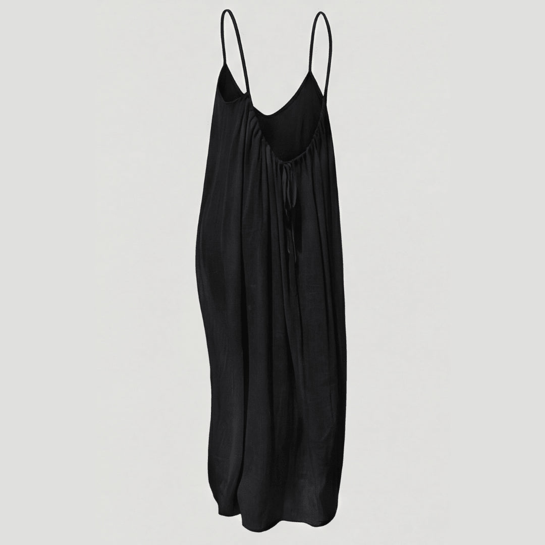 Flowy Open Back Summer Maxi Dress
