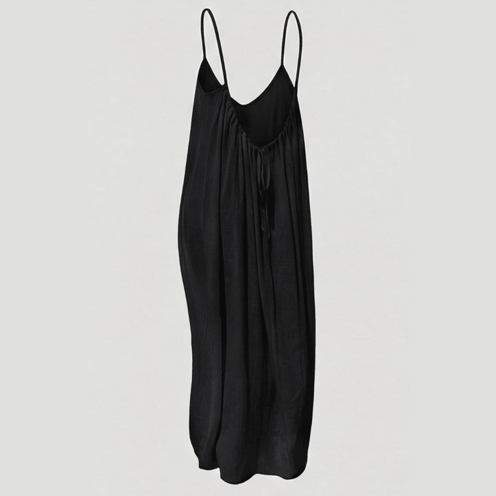 Flowy Open Back Summer Maxi Dress