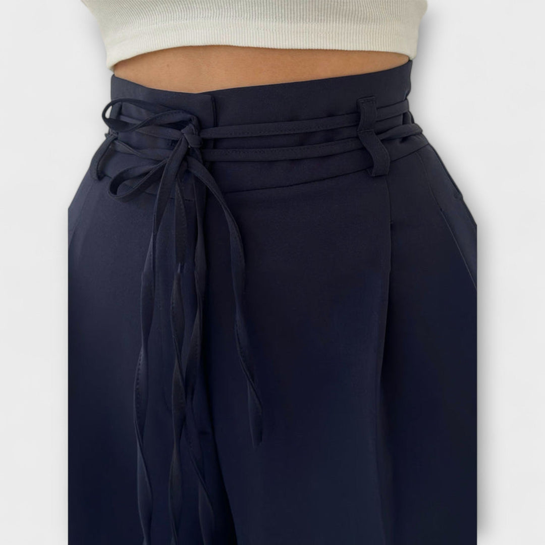 Jill – Lace-Up Casual Trousers
