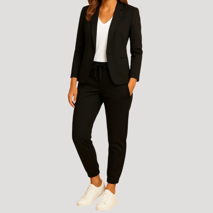 Elegant Smart Casual Blazer Trouser Set for Women