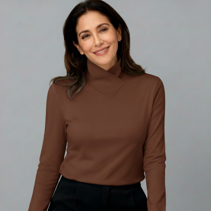 Stazia™ | Elegant High Neck Jumper