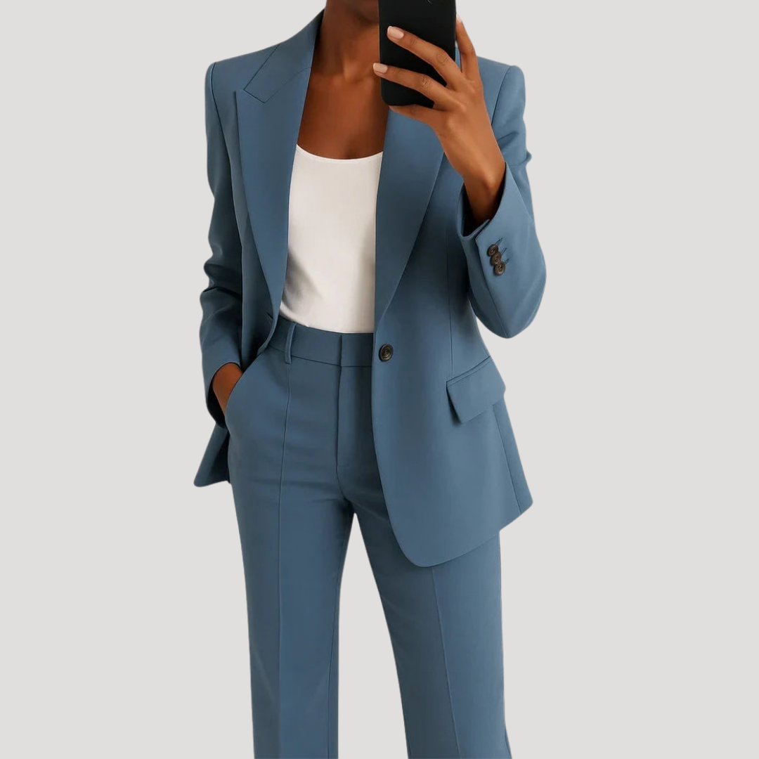 Women’s Smart Tailored Two-Piece Suit Set