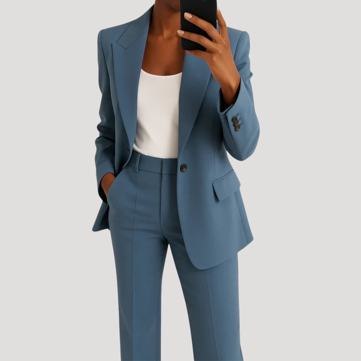 Women’s Smart Tailored Two-Piece Suit Set