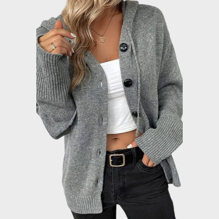 Amélia | Soft Knit Cardigan with Hood