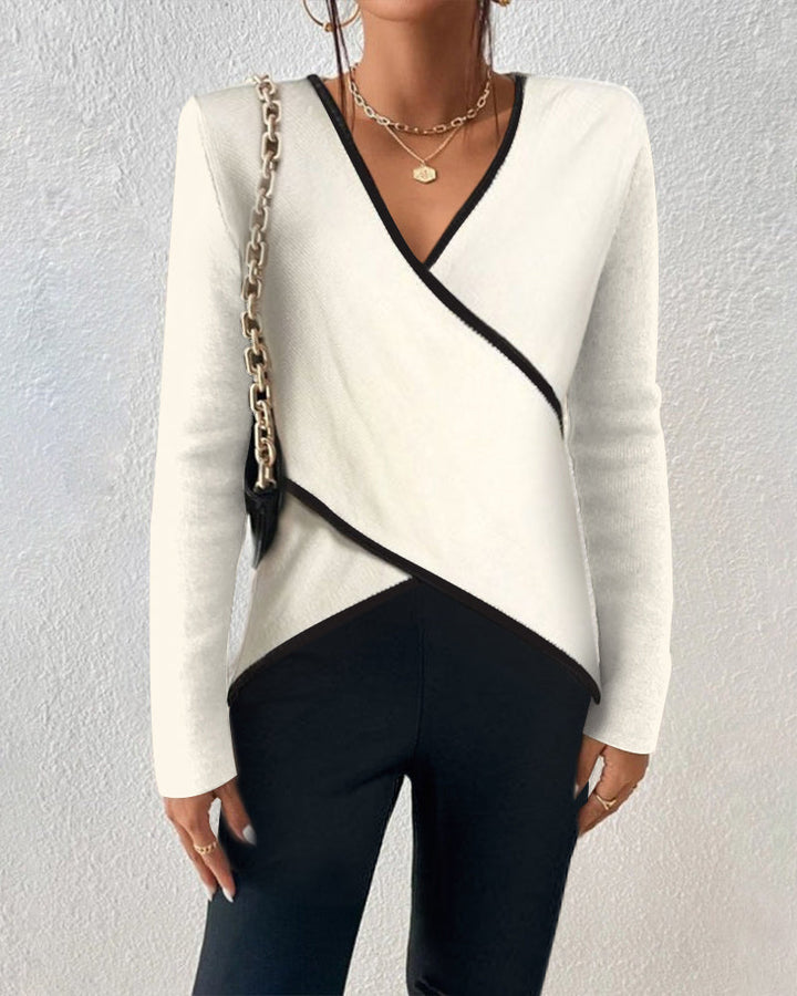 Yzabelle – Sweater with Contrast Finish