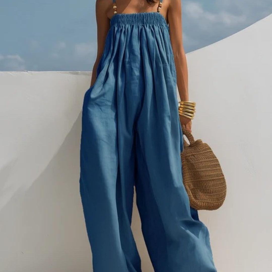 Molly | Wide-Leg Denim Jumpsuit